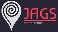 Logo of JAGS PTE Test Centre for intelligent practice with AI
